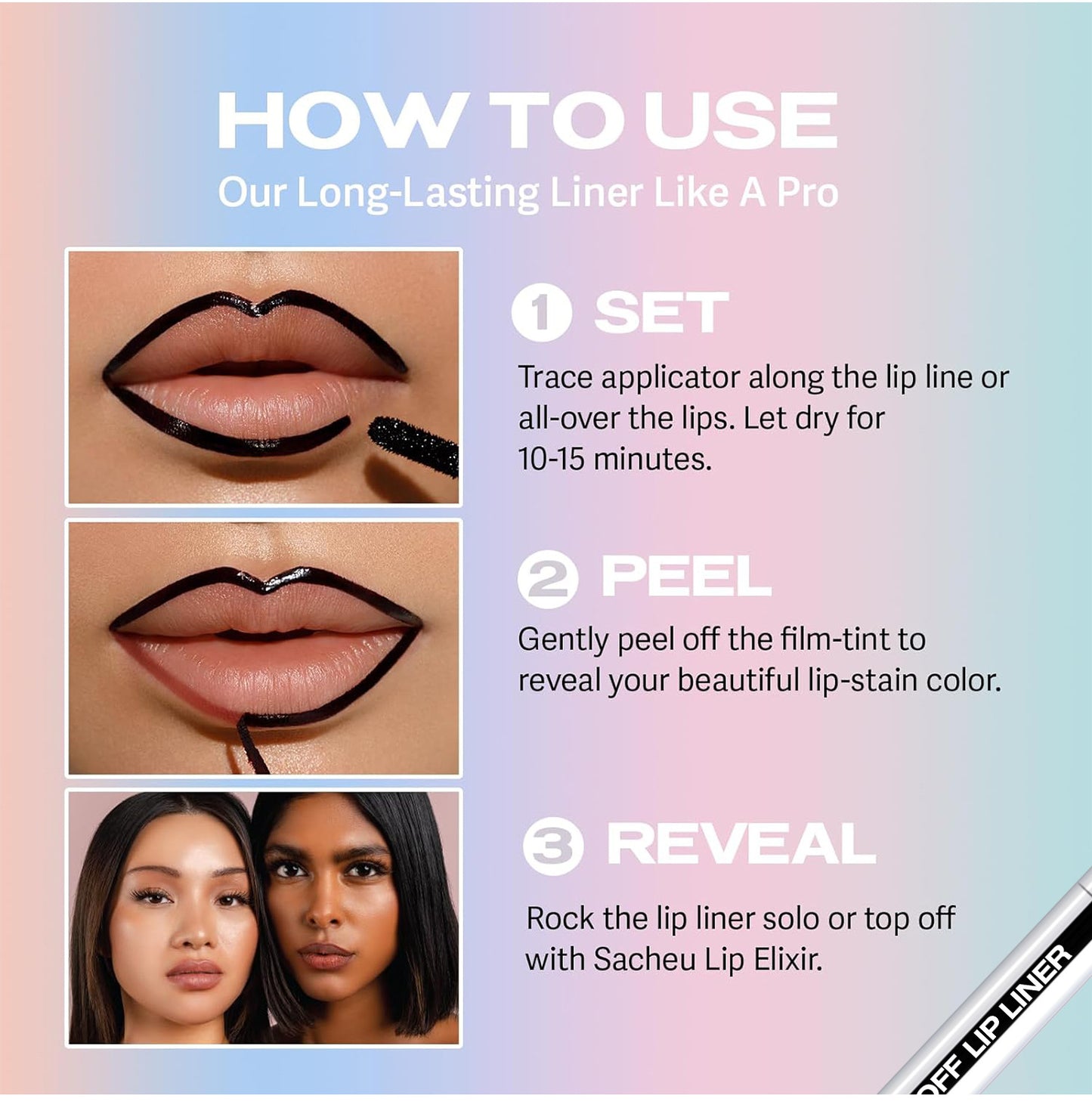 PEEL-OFF LIP LINER